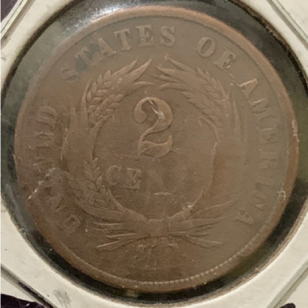 USA 2 cents  Union Shield 1868-F